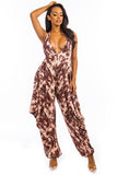 SEXY TIE DRY JUMPSUIT