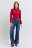 Judy Blue Full Size Raw Hem Mid Rise Jeans