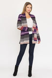 Multi Stripe Elbow Patch Cardigan