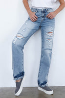 HIGH WAISTED LOOSE STRAIGHT JEANS