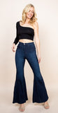 flare jean bell bottom wide leg denim pants