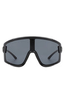 Oversize Sporty Square Chunky Shield Sunglasses