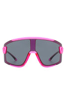 Oversize Sporty Square Chunky Shield Sunglasses