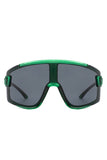 Oversize Sporty Square Chunky Shield Sunglasses