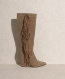 OASIS SOCIETY OUT WEST - Knee-High Fringe Boots