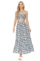 Women's Floral Skirt and TOP Set