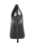 Urchin Croc High Stiletto Heel Pumps