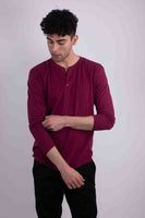 Long Sleeves Henley T-shirt