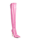 Riggle Patent Pu Stiletto Long Boots