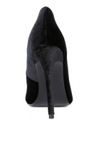 Janessa Velvet Stiletto Heel Pumps