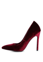 Janessa Velvet Stiletto Heel Pumps