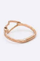 Arrow Head Hammered Flex Bangle