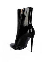 Mania Patent Pu High Heeled Ankle Boot