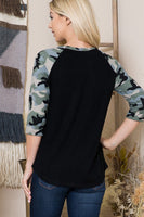 Camo Print Sleeve with Pocket