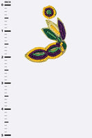 Mardi Gras Masquerade Beaded Earrings