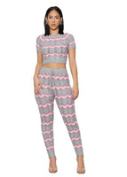 SEXY  KNITWEAR TWO PIECE PANT SET