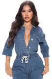 SEXY DENIM JUMPSUIT