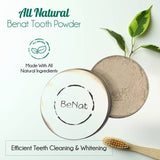 All-Natural Tooth Powder. Reusable Case.