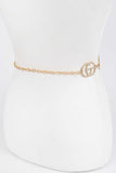 Crystal CG Logo Iconic Chain Belt