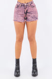 Denim Short in Mineral Pink Made In: USA