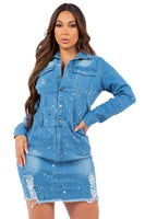 SEXY DENIM FASHION DRESS