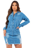 SEXY DENIM FASHION DRESS