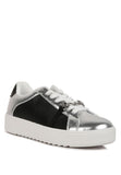 Nemo Contrasting Metallic Faux Leather Sneakers