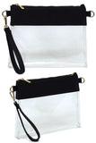 Fashion See Thru Transparent Clutch Crossbody Bag