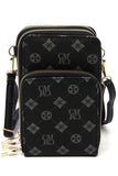 Monogrammed Crossbody Bag Cell Phone Purse