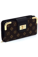 CM Monogram Turn Lock Crossbody Wallet