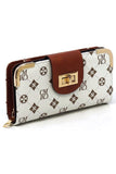 CM Monogram Turn Lock Crossbody Wallet