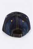 Crystal Skull Embelished Fashion Denim Cap