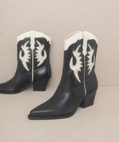 OASIS SOCIETY Houston - Layered Panel Cowboy Boots