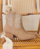 OASIS SOCIETY Cannes - Pearl Studded Western Boots