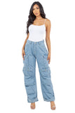 SEXY CARGO STYLE DENIM PANTS