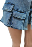 SEXY FASHION CARGO STYLE DENIM SHORT