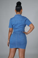 SEXY FASHION DENIM DRESS