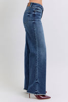 Judy Blue Full Size Raw Hem Mid Rise Jeans