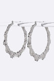 80MM Large Bamboo Hoop Earrings