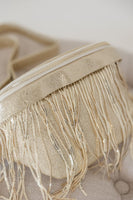 Metallic Removable Fringe Western Style Hip Bag