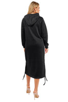 SEXY FASHION MAXI HOODIE DRESS