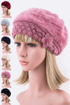 Solid Color Fashion Beret Set