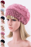 Solid Color Fashion Beret Set