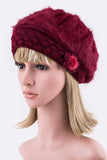 Solid Color Fashion Beret Set