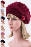 Solid Color Fashion Beret Set