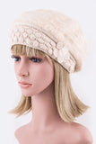 Solid Color Fashion Beret Set