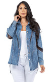 SEXY FASHION DENIM SHIRT JACKET