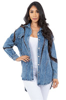 SEXY FASHION DENIM SHIRT JACKET