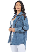 SEXY FASHION DENIM SHIRT JACKET