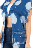 WOMEN FASHION DENIM VEST